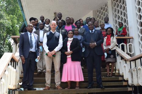 Opening of first lot of Animal Health Laboratory Staff training by Dean, Prof. Demesi Mande, on 17th May 2021. The training, facilitated by ILRI, is on bacterial isolation and identification, and antimicrobial susceptibility testing.